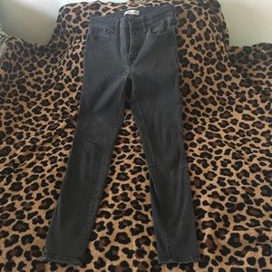 Black Madewell High Rise Skinny Jeans
